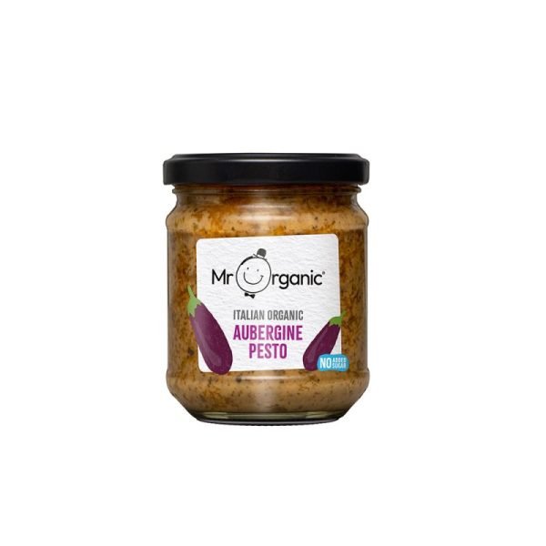 Vegan Organic Aubergine Pesto