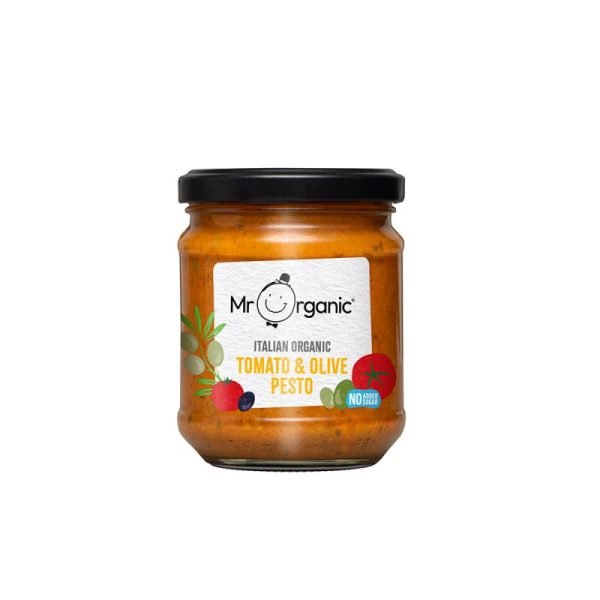 Vegan Organic Tomato and Olive Pesto