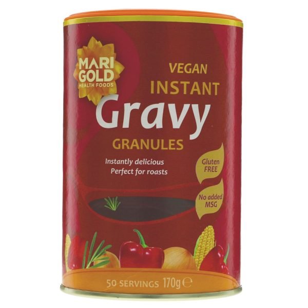 vegan gravy granules by Marigold health foods