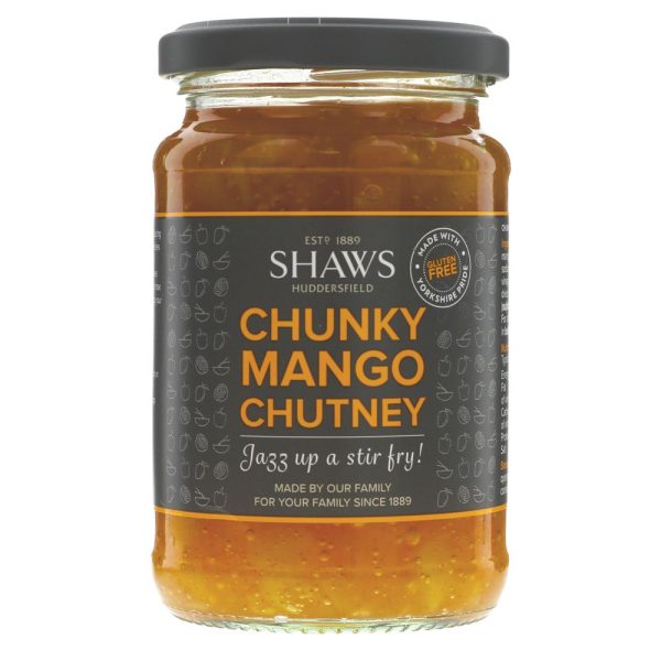 a jar of Shaws Chunky Mango Chutney