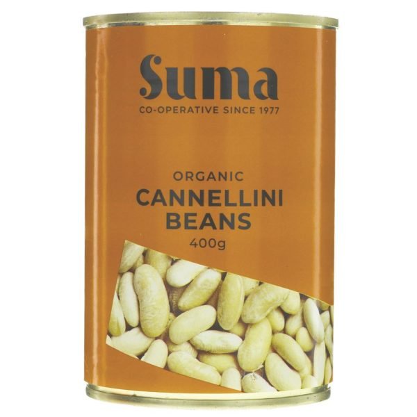 a tin of organic cannelloni beans