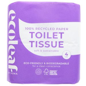 Ecoleaf Toilet Roll 4 pack